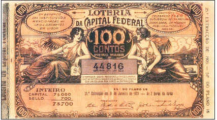 A Loteria da Capital Federal de 31 de Janeiro de 1925