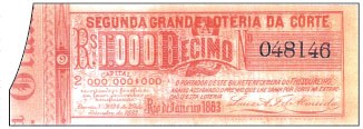 A segunda grande loteria da Corte de 1883