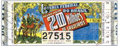 A maior extração da Loteria Federal em 1952 A maior extração da Loteria Federal em 1952