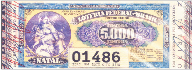 A Loteria Federal do Brasil em 1939