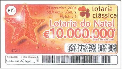 “Loteria Clássica – Loteria de Natal de Portugal” “Loteria Clássica – Loteria de Natal de Portugal”
