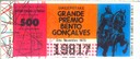 Extração 19701108 - Sweepstake - Grande Prêmio Bento Gonçalves
