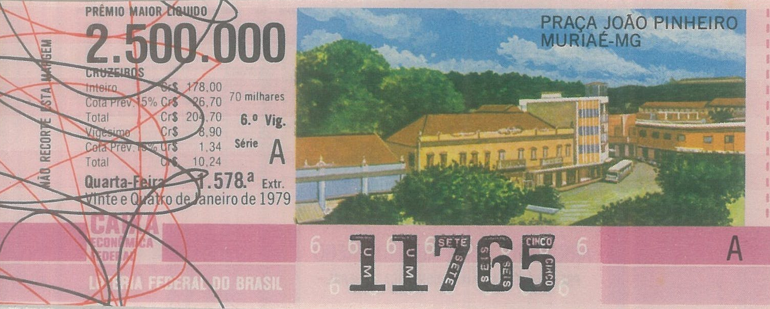 Extração 1578 - Praça João Pinheiro - Muriaé - MG
