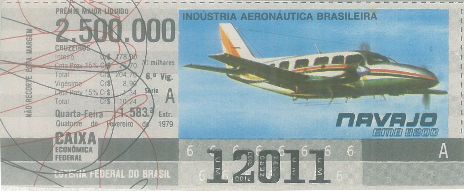 Extração 1583 - Indústria Aeronática Brasileira - Navajo - EMB 820C