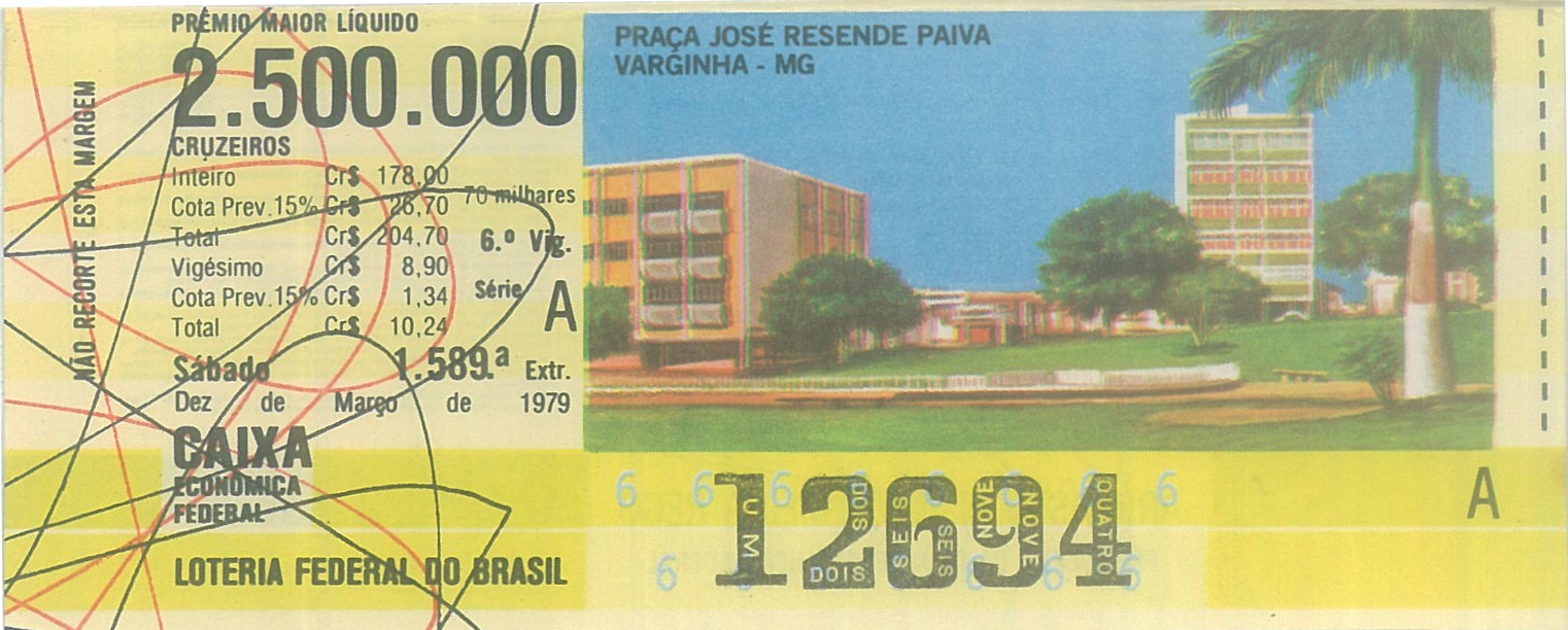 Extração 1589 - Praça José Resende Paiva - Varginha - MG