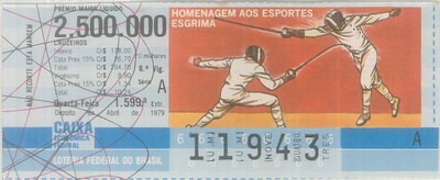 Extração 1599 - Homenagem aos Esportes - Esgrima