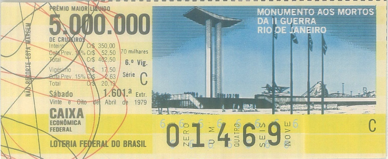 Extração 1601 - Monumento aos Mortos da II Guerra - Rio de Janeiro