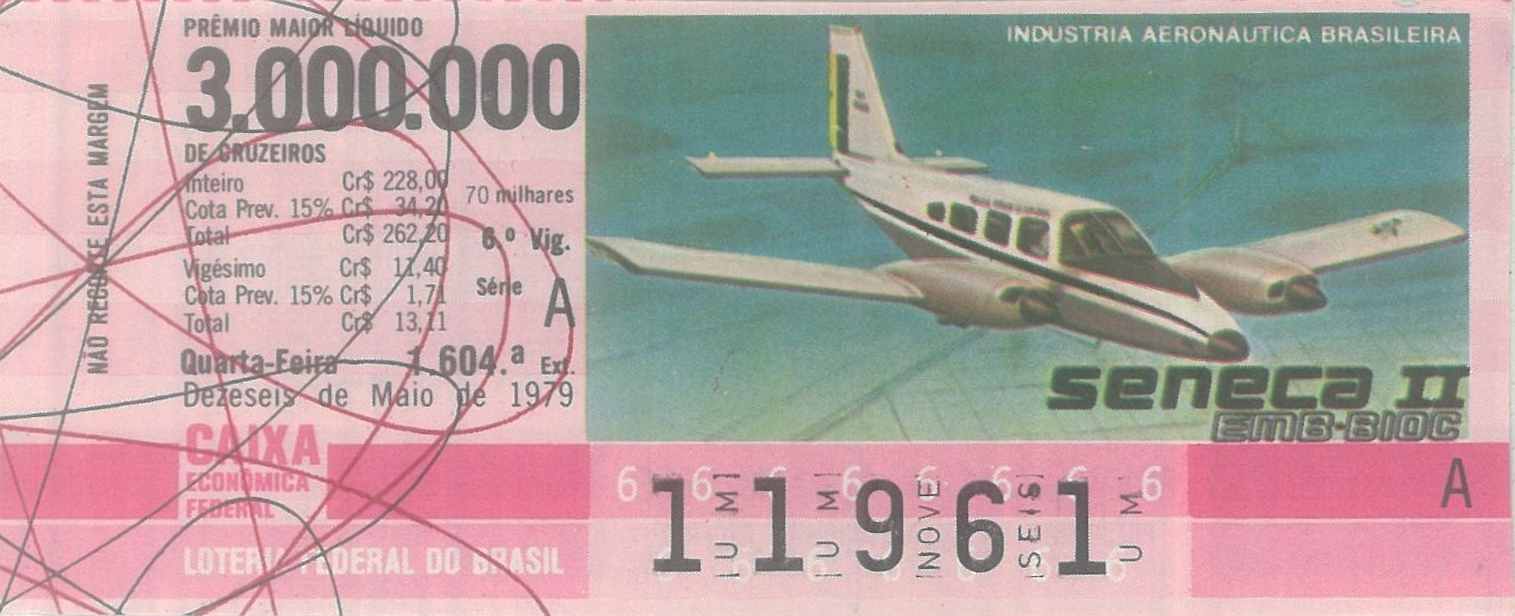 Extração 1604 - Indústria Aeronática Brasileira - Seneca II - EMB-BIOC