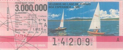 Extração 1612 - Veleiro no Lago de Furnas - Boa Esperança - MG