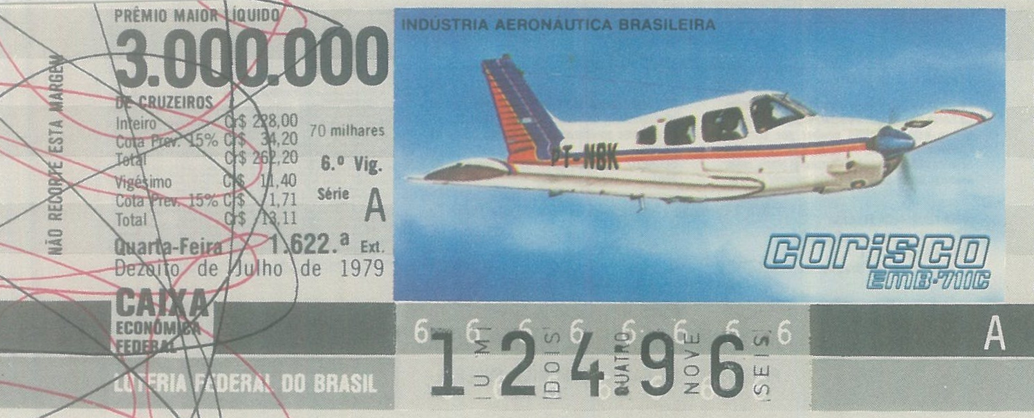 Extração 1622 - Indústria Aeronática Brasileira - Corisco - EMB-711C