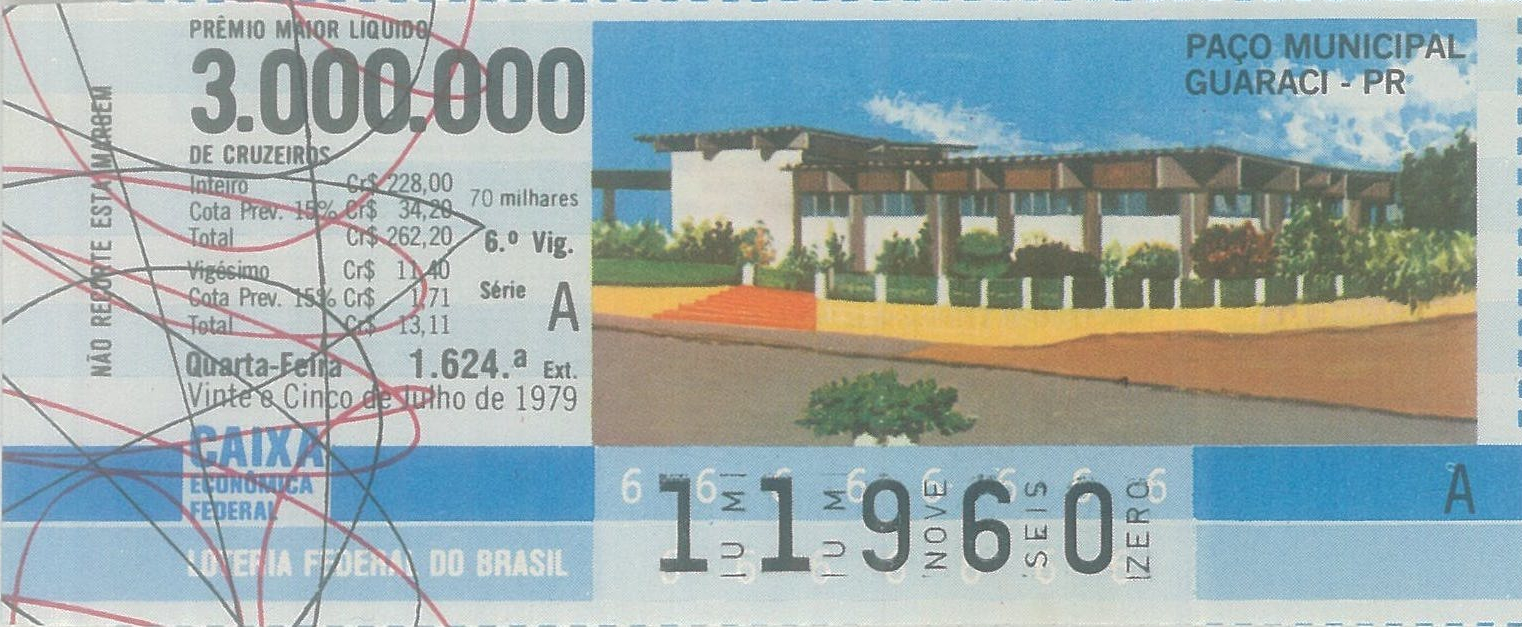 Extração 1624 - Paço Municipal - Guaraci - PR