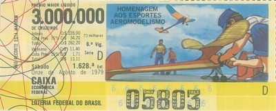 Extração 1628 - Homenagem aos Esportes - Aeromodelismo