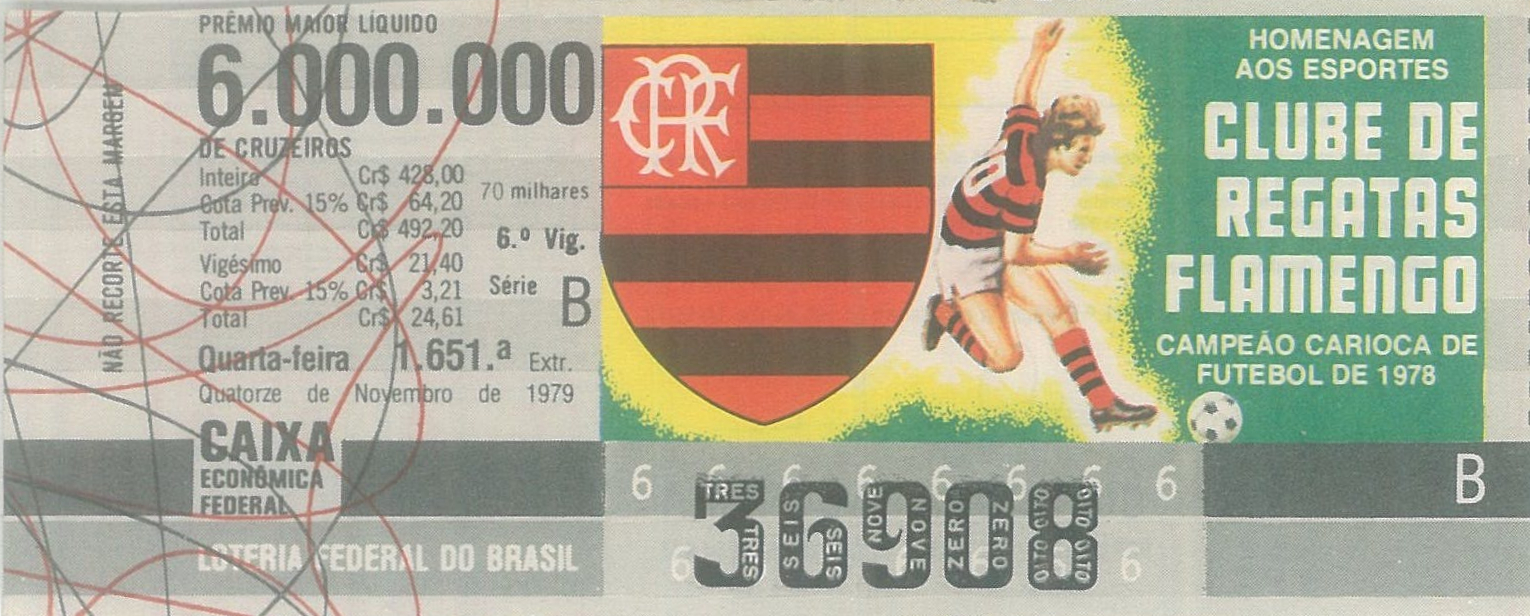 Extração 1651 - Homenagem aos Esportes - Clube de Regatas Flamengo