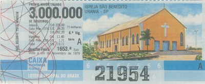 Extração 1653 - Igreja São Benedito - Urania - SP