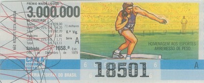 Extração 1658 - Homenagem aos Esportes - Arremeso de Peso